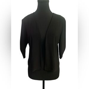 Dressbarn Elegant Black Cardigan EUC 8